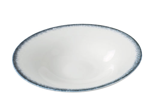 Yanco Salad Plate MR-412 combines depth and modern design to create a versatile piece for salads, grain bowls, or hearty starters. Its 30 oz capacity and gently curved shape provide generous space for layered dishes, while the midnight blue rim adds a bold, contemporary accent to your tabletop. This piece enhances both casual and upscale settings with its balance of style and functionality.