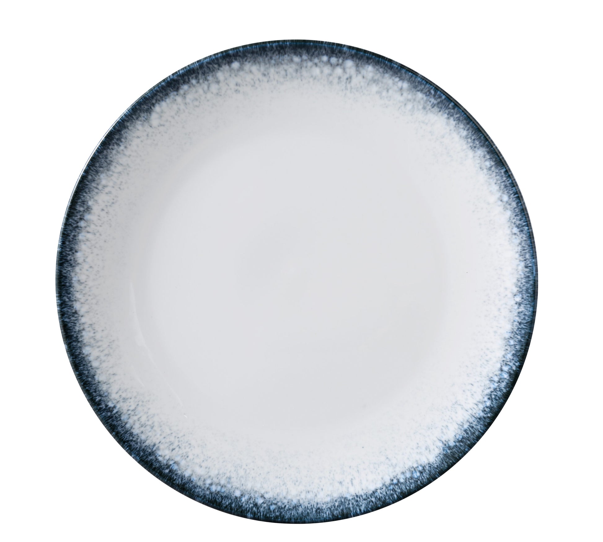 Yanco Coupe Round Plate MR-711 features a bold midnight blue rim, adding a touch of modern elegance to your dinner table. Its spacious design makes it ideal for serving a variety of main courses or dinner entrees. Crafted from durable porcelain, this plate combines style and functionality, perfect for both casual and upscale dining environments.