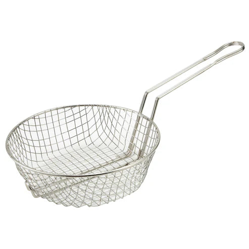 Winco MSB-08 to 12M, 8-12" Nickel Plated Diff Mesh Culinary Basket, EA