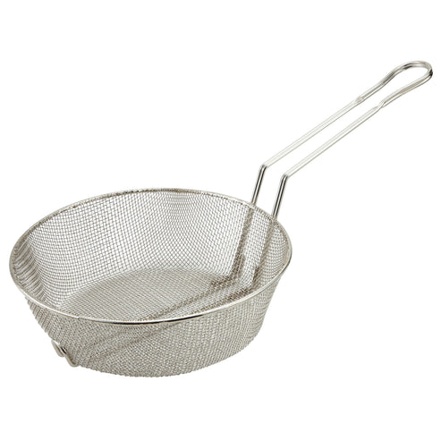 Winco MSB-08 to 12M, 8-12" Nickel Plated Diff Mesh Culinary Basket, EA