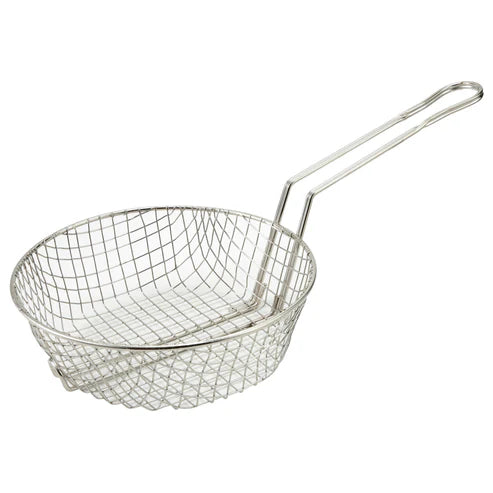 Winco MSB-08 to 12M, 8-12" Nickel Plated Diff Mesh Culinary Basket, EA