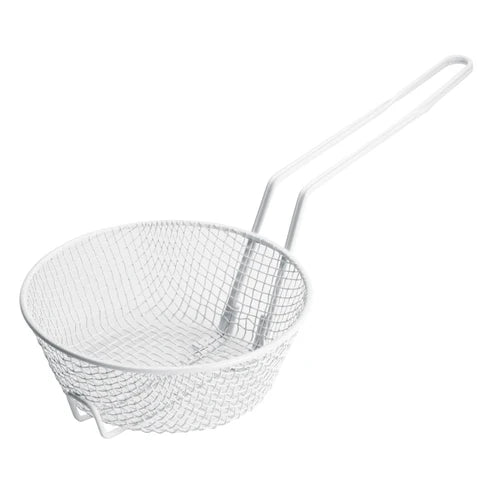 Winco MSBW-08 to 12M, 8-12" White, Coarse/Med Mesh Breading Basket, EA