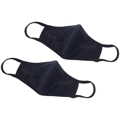 Winco MSK-1K/1W, 2pcs/pk Cotton, L/XL & M/L, B&W Face Mask