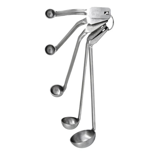 Winco MSL-5S, 1/8 tsp, 1/4 tsp, 1/2 tsp, 1 tsp, 1 tbsp Mini Ladle Set