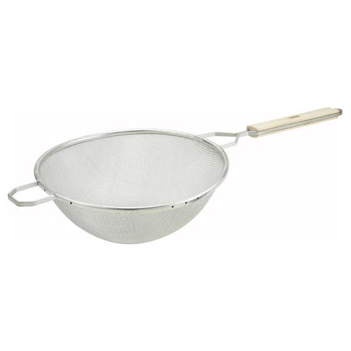 Winco MST-10S to 8S, 6.25-10.25" Medium Tin Single Mesh Strainer, EA