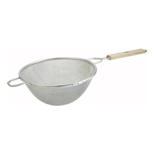 Winco MSTF-10D/8D, 6-1/4 to 10-1/4" Fine Tin Double Mesh Strainer, EA