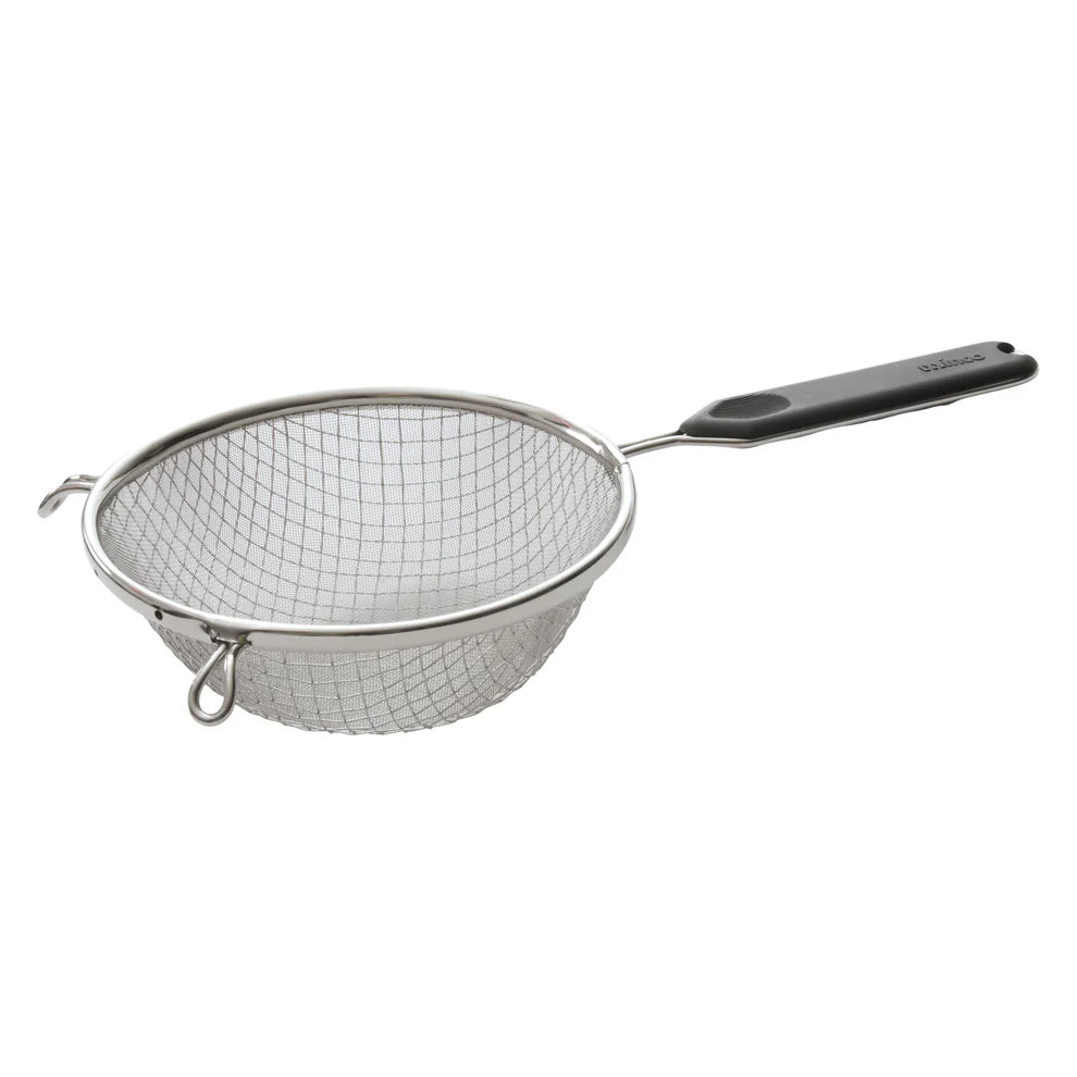 Winco MSTP-10DF to MSTP-8DF, SS Mesh Strainer, Fine, Plastic Handle