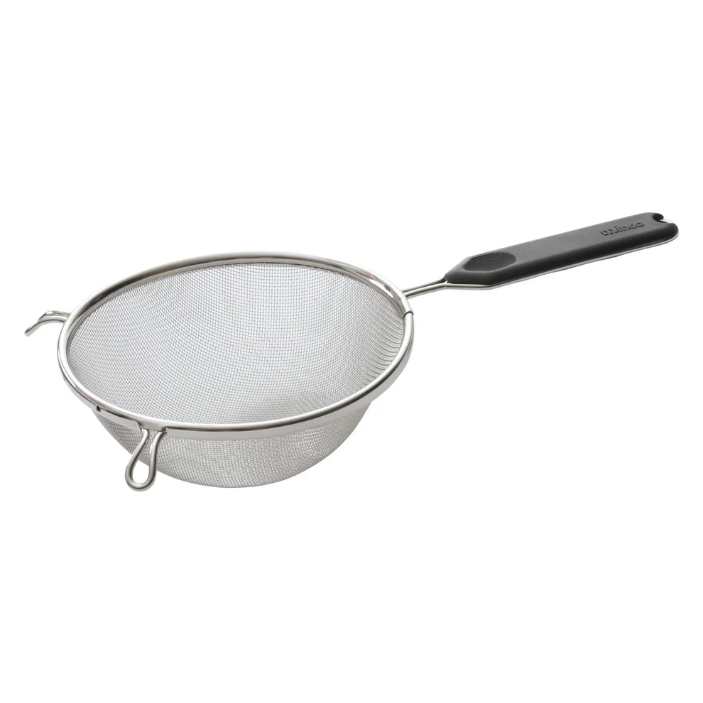 Winco MSTP-8SM to MSTP-10SM, 6.25"-10.25", SS Hdl Med Mesh Strainers