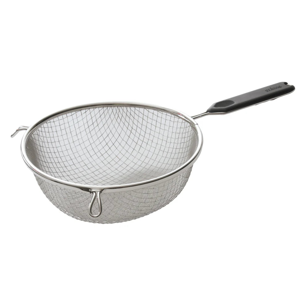 Winco MSTP-10DF to MSTP-8DF, SS Mesh Strainer, Fine, Plastic Handle