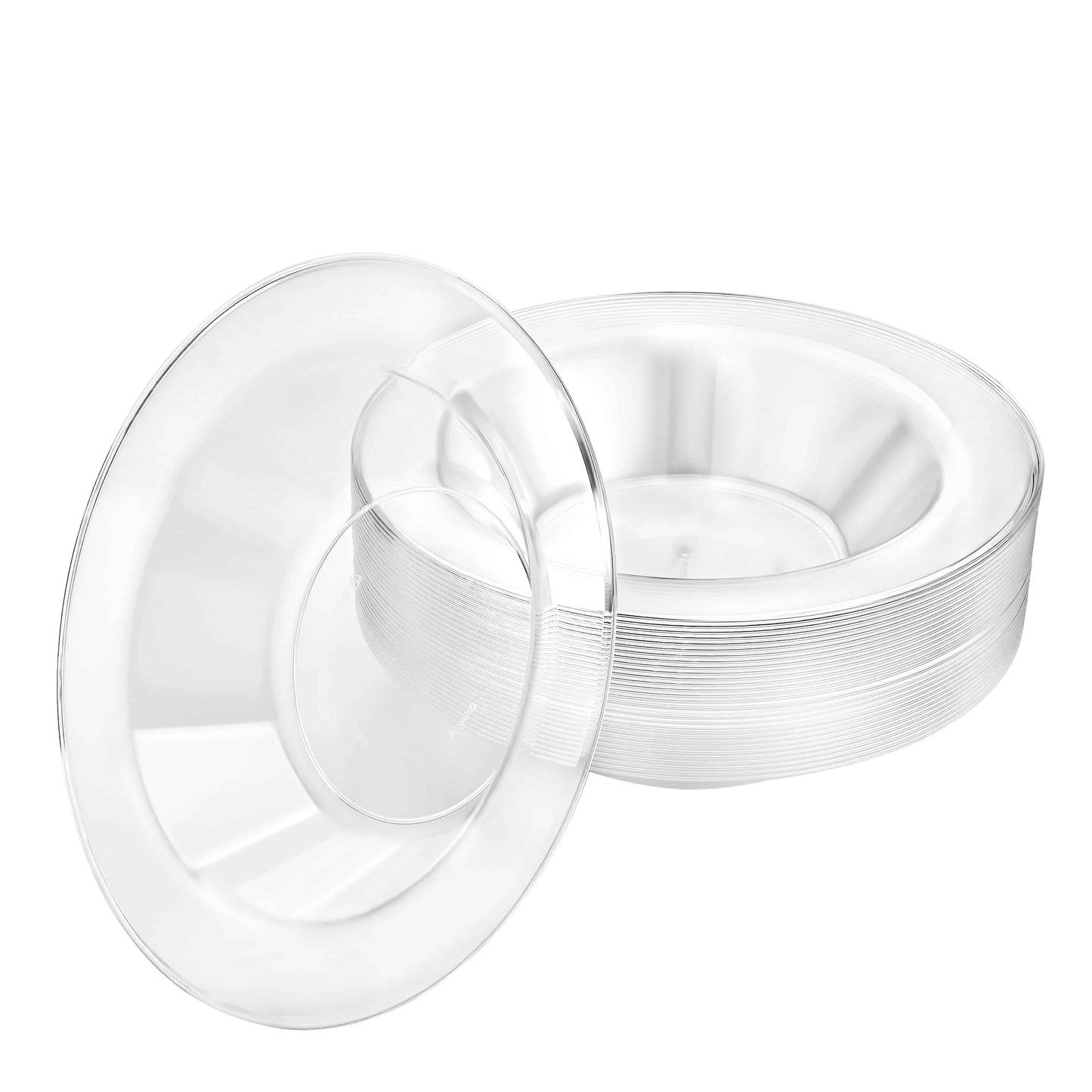 Magnificence Clear Bowls, 5oz and 14oz sizes, elegant and durable disposable bowls ideal for soups, salads, and desserts at upscale events, weddings, and gatherings