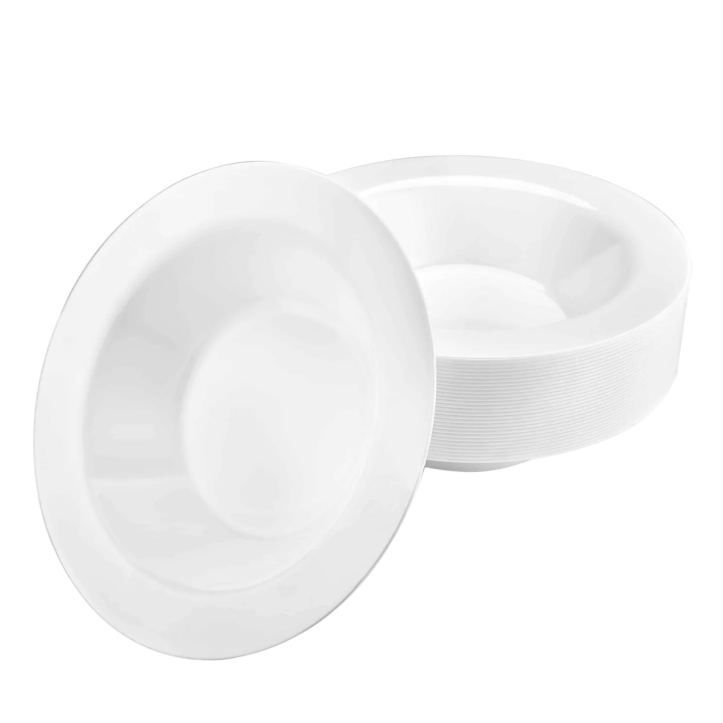 Magnificence Pearl Bowl, premium disposable bowls in 5oz and 14oz sizes for serving soups, salads, and desserts at weddings and formal events