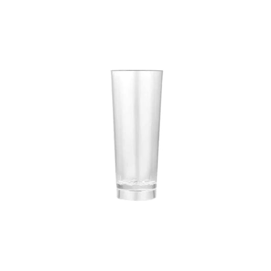 Mini cordial "glass" shot, perfect for serving liqueurs, cocktails, and mini desserts at weddings, parties, and upscale events with a sleek, durable, and elegant glass-like design.