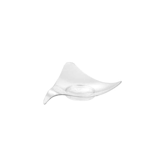 Mini triangle dish with a modern geometric design, perfect for serving appetizers, desserts, and tastings at catering events, weddings, parties, and upscale dining experiences.