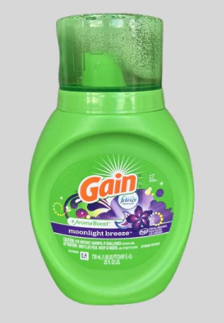 Gain + Aroma Boost Liquid Laundry Detergent Moonlight Breeze, 739 mL, cleans clothes and leaves a fresh, long-lasting fragrance for 17 loads