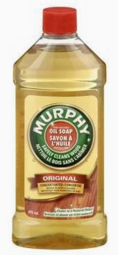 Murphy Oil Soap, 475 ml (16 oz) gentle wood cleaner and polish for furniture, floors, and cabinets with a fresh, clean scent