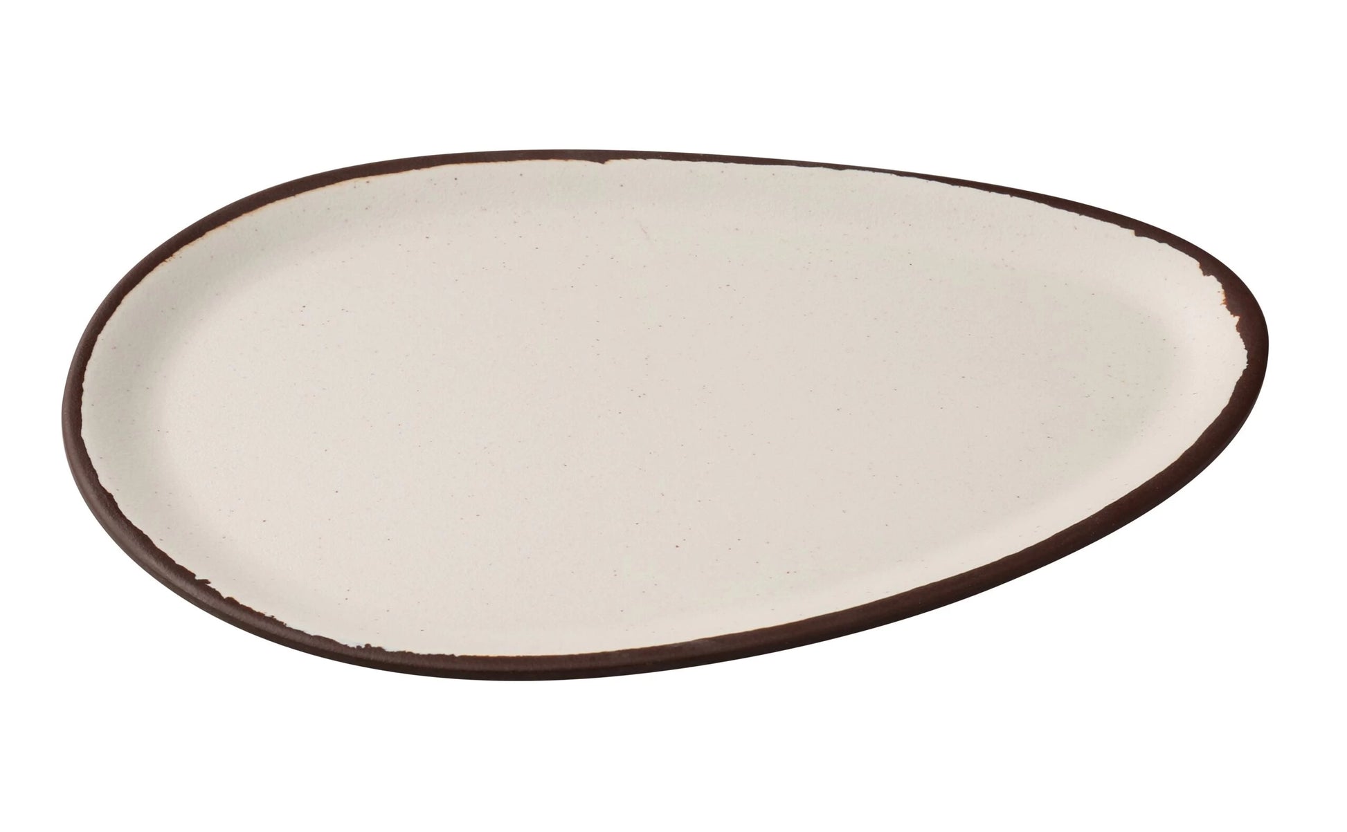 Yanco Oval Plate NA-210 is meticulously designed with an elegant oval shape that complements various dining aesthetics. Crafted from high-quality melamine, this dinner plate provides a durable and versatile option for any dining setting, combining sophistication with practicality. Its striking ivory base, accentuated by a subtle brown edge, exudes a modern yet timeless appeal, making it a fitting choice for upscale restaurants, casual eateries, and home dining alike.