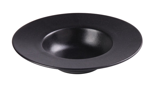 Yanco Dessert Plate NB-611 offers a bold, contemporary look with its matte porcelain finish and wide, dramatic rim. Designed with a deep 6 inch inner well and a 16 ounce capacity, this plate is ideal for elevated dessert presentations, plated entrées, soups, and artistic culinary designs. Its smooth matte surface enhances contrast and makes colors pop, bringing a refined touch to restaurants, hotels, catering events, and modern home dining.