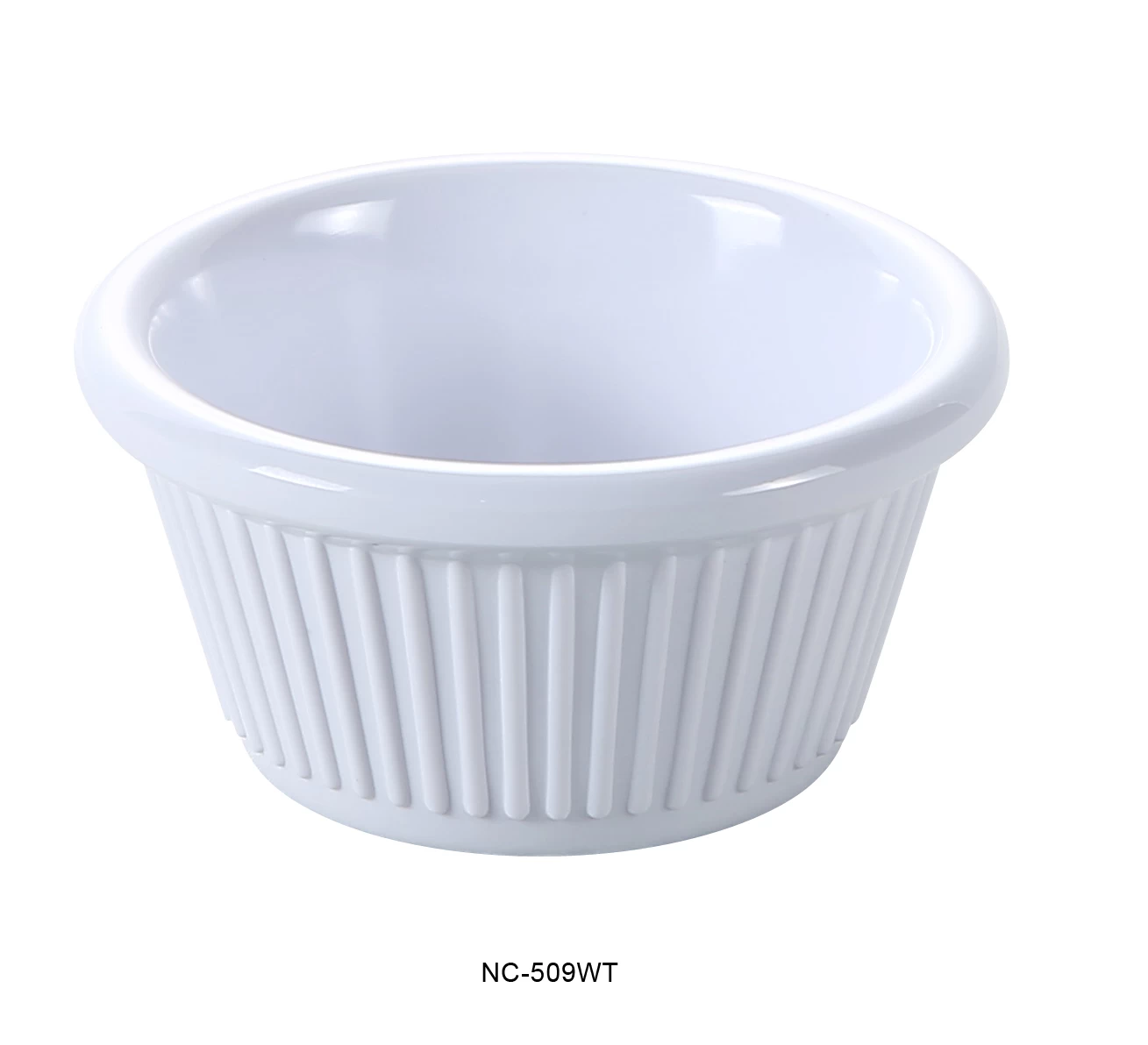 Yanco Smooth Ramekin NC-509WT is an affordable and reliable addition to your tableware collection. These white ramekin dishes are made from high-quality melamine material, that makes its dinnerware look like ceramics. These Milestone collection ramekins are commonly used for preparing and serving individual portions of a variety of dishes like creme brulee, cheese or egg dishes, macaroni and cheese, french onion soup and other food. These ramekin dishes would be perfect for your fine-dining restaurant