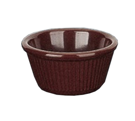 Yanco Fluted Ramekin NC-509C is perfect for baking portions of desserts, such as crème brûlée, flan, and soufflé. This unique kitchen product has a three-ounce capacity, perfect for creating eye-catching dishes that will impress your guests. This ramekin is compact enough to fit on any table, while still being roomy enough to hold all your favorite foods. Crafted from extra heavy-duty melamine, this ramekin is built to last, withstanding even the busiest of kitchens.