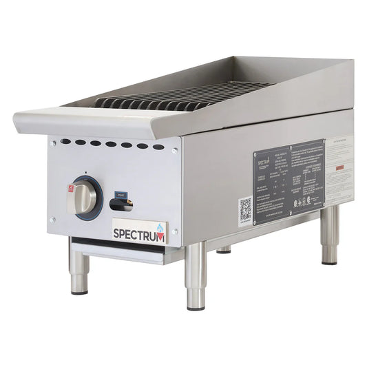Winco NGCB-12R-48R, 24"-48" Radiant Natural Gas Charbroiler