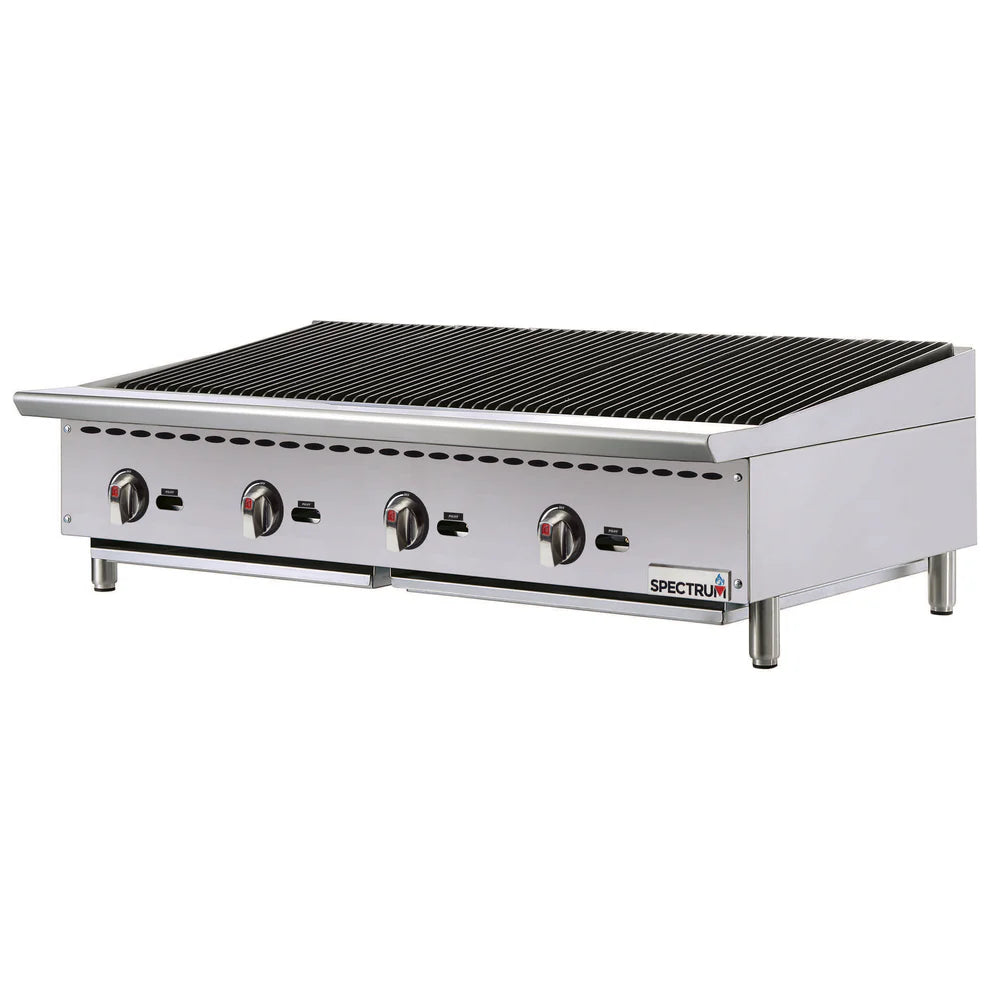 Winco NGCB-12R-48R, 24"-48" Radiant Natural Gas Charbroiler