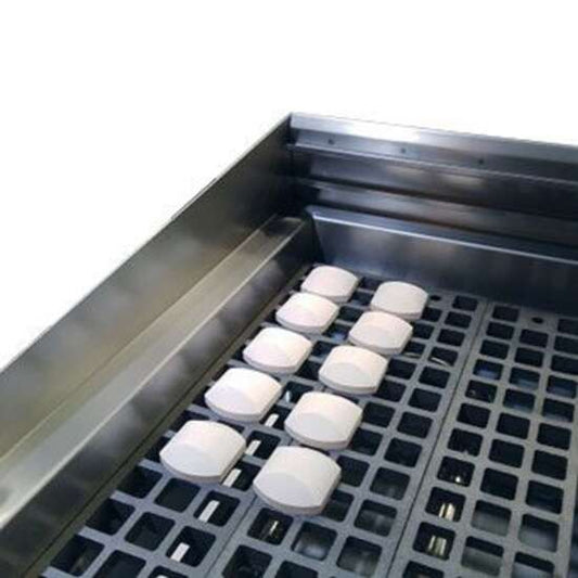 Winco NGCB-P11-4, 48" Full Kit (1 tube rails, 4 briquette bags)