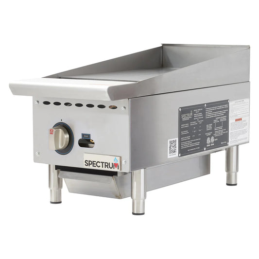 Winco NGGD-12M-48M, 24" to 48" Manual Control Natural Gas Griddle