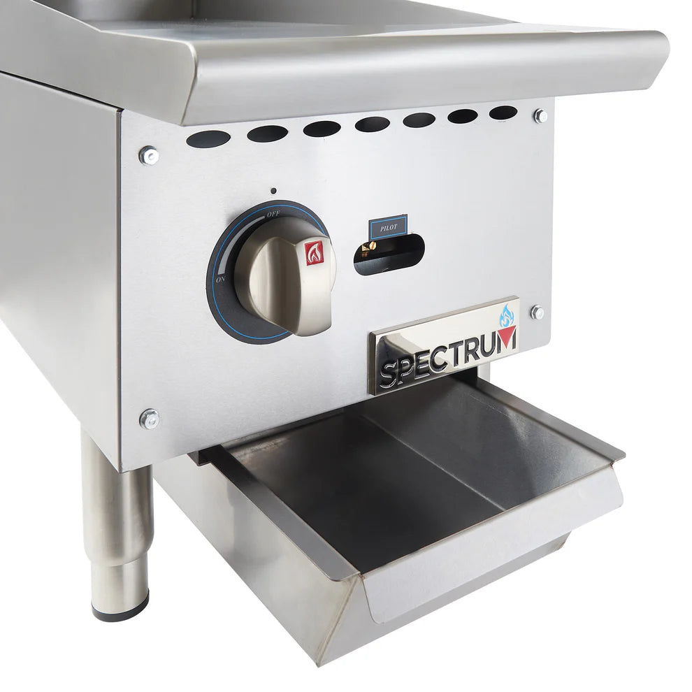 Winco NGGD-12M-48M, 24" to 48" Manual Control Natural Gas Griddle