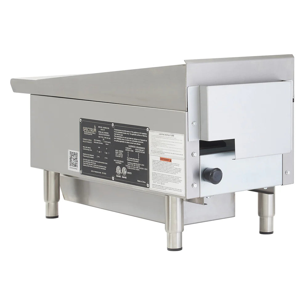 WInco NGGD-12T to NGGD-36T, 12"–48" Spectrum™ Thermostatic Gas Griddles