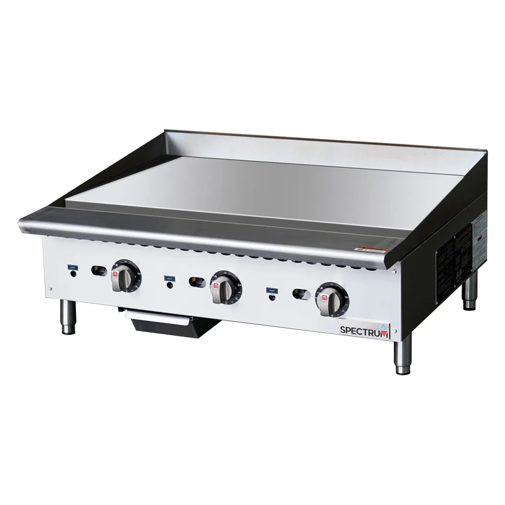 WInco NGGD-12T to NGGD-36T, 12"–48" Spectrum™ Thermostatic Gas Griddles