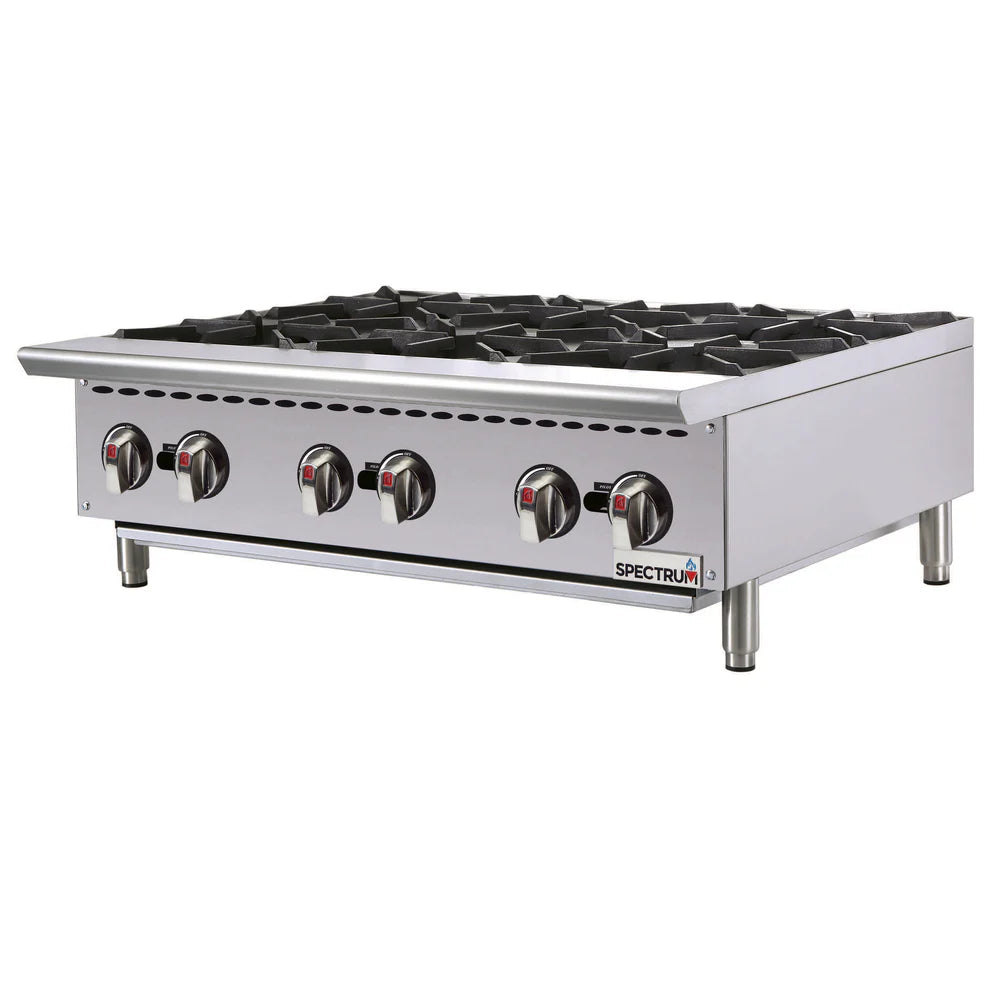 Winco NGHP-2-6, 12" to 36", 2-6 burner, Natural Gas Hotplate