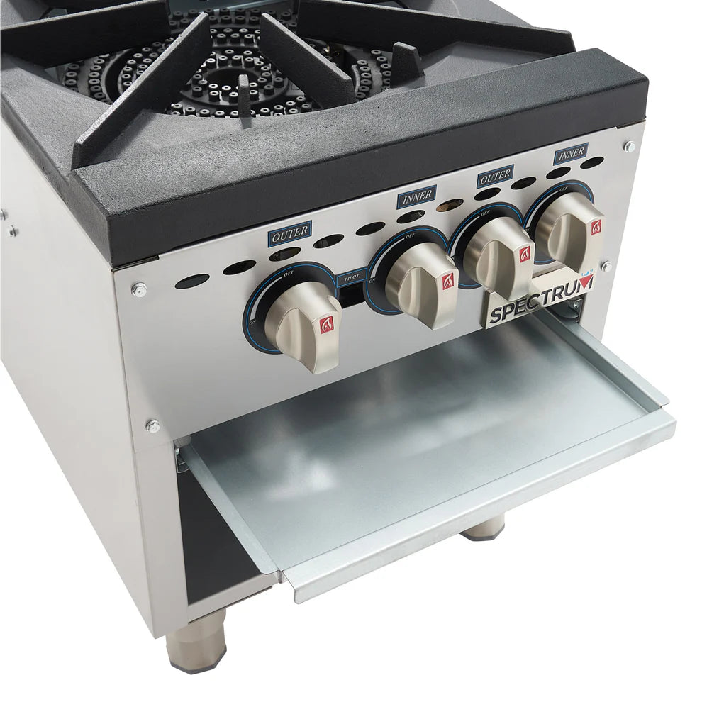 Winco NGSP-1/NGSP-2, 1 and 2 burner, Natural Gas Stock Pot Range