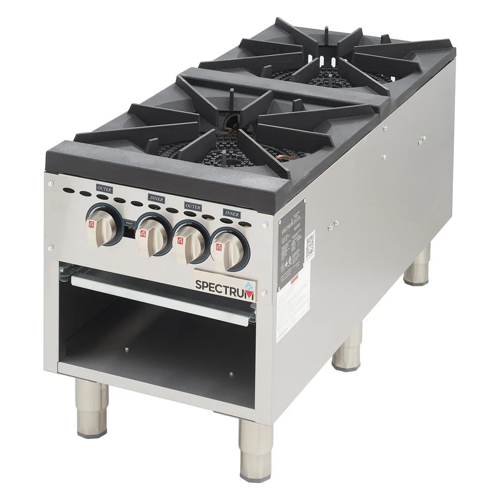 Winco NGSP-1/NGSP-2, 1 and 2 burner, Natural Gas Stock Pot Range