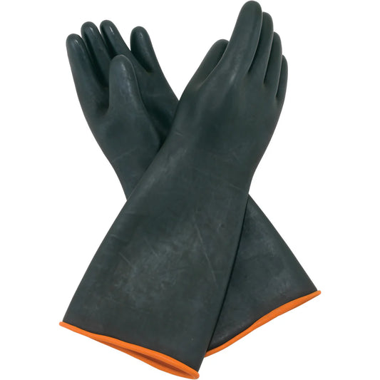 Winco NLGH-18, 10-1/2" x 18-1/2", Heavy-duty Natural Latex Gloves