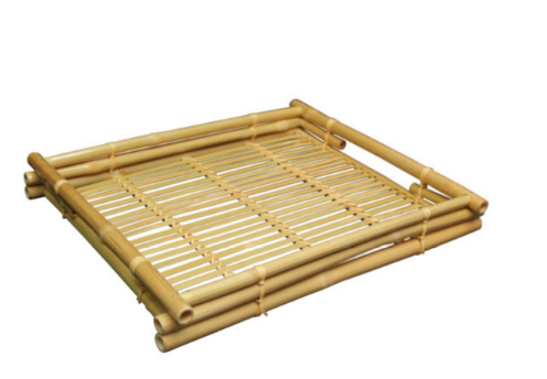 Natural bamboo tray