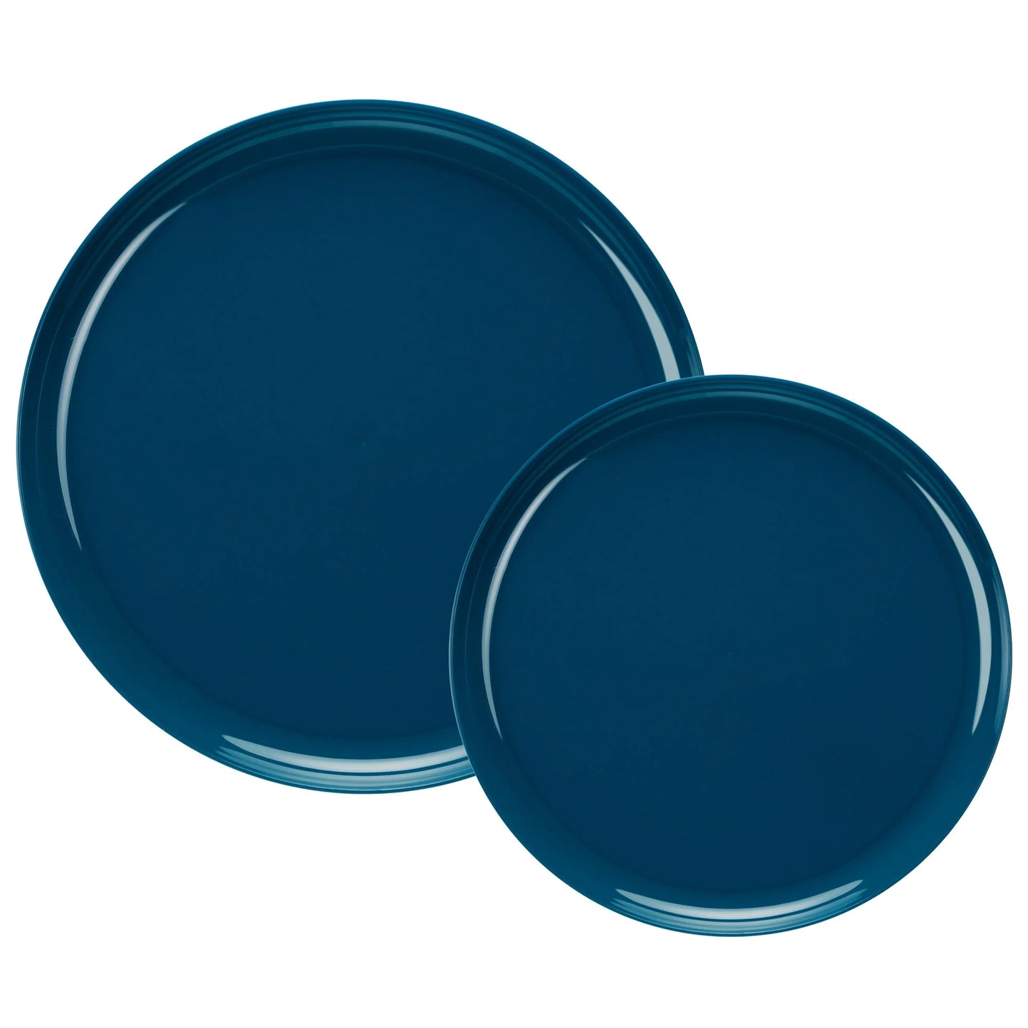 Stylish Bespoke Combo Plates set in navy, cranberry, black, and white colors, featuring a 10.6-inch and 8.6-inch plate design ideal for elegant dining, events, and special occasions.