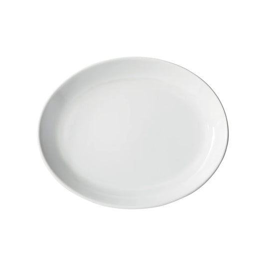 Winco OKP-105PL to OKP-95PL, 9.5"–13", White, Brechia Oval Coupe Porcelain Platters, Sold by Case