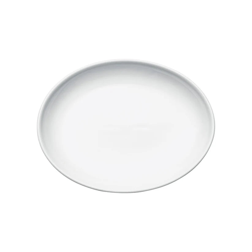 Winco OKP-105PL to OKP-95PL, 9.5"–13", White, Brechia Oval Coupe Porcelain Platters, Sold by Case