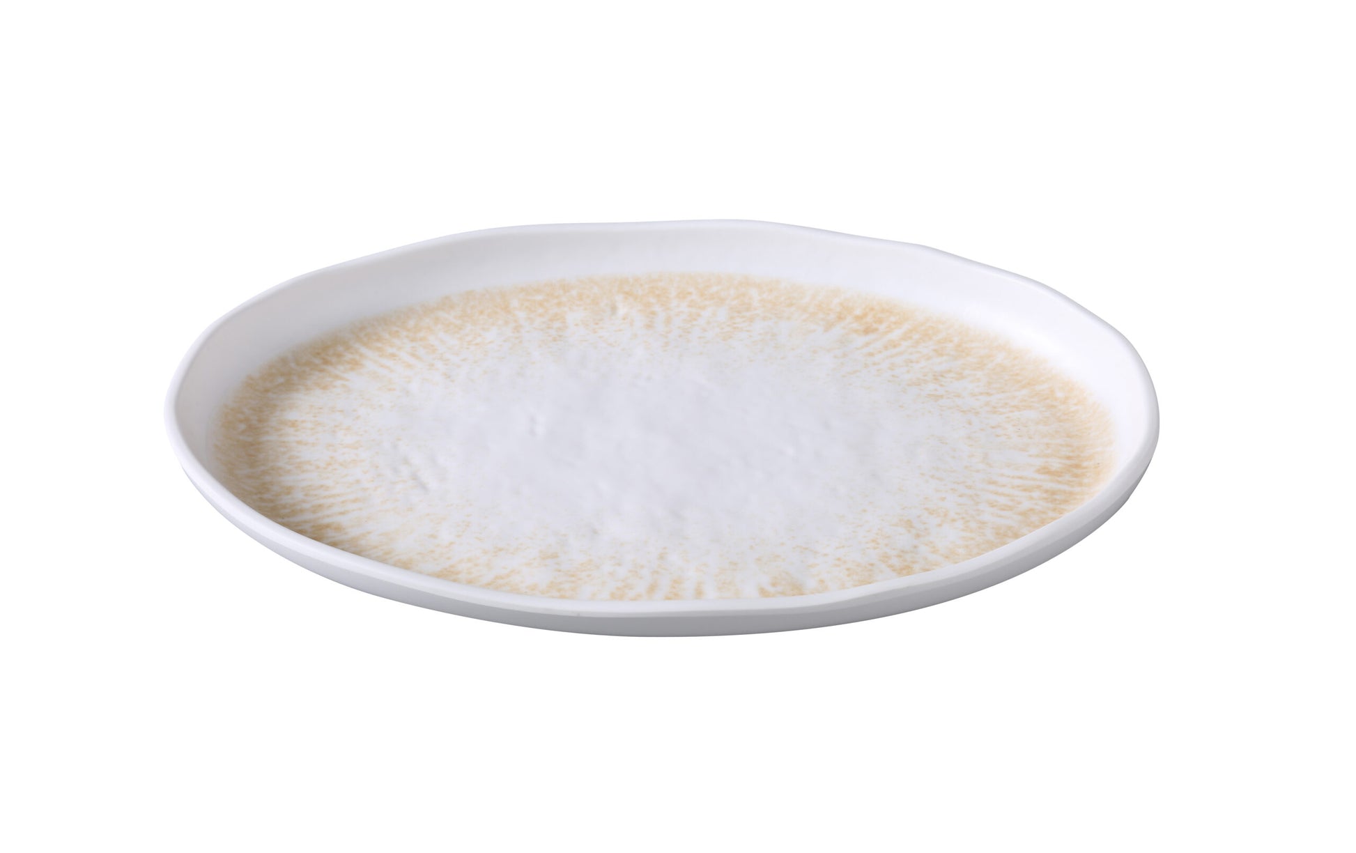 Yanco Platter OP-212 is designed to elevate your table presentation with a refined combination of style and durability. Measuring 12 1/4" x 8 1/4", this melamine platter features a rich white and brown color scheme accented by a golden design and a textured finish. Perfect for serving entrées, large appetizers, or assorted samplers, it’s a standout piece for restaurants, catered events, and buffet settings.