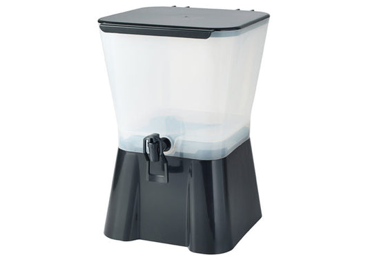 Winco PBD-3SK 3gal Plastic Square Beverage Dispenser - Restaurant Kitchen, Buffet Stations, Catering Services