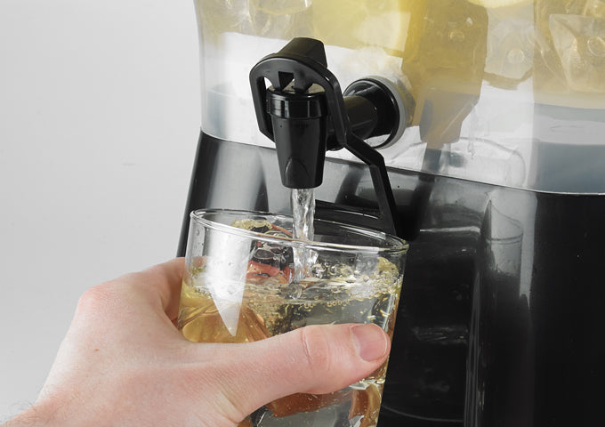 Winco PBD-3SK 3gal Plastic Square Beverage Dispenser - Restaurant Kitchen, Buffet Stations, Catering Services