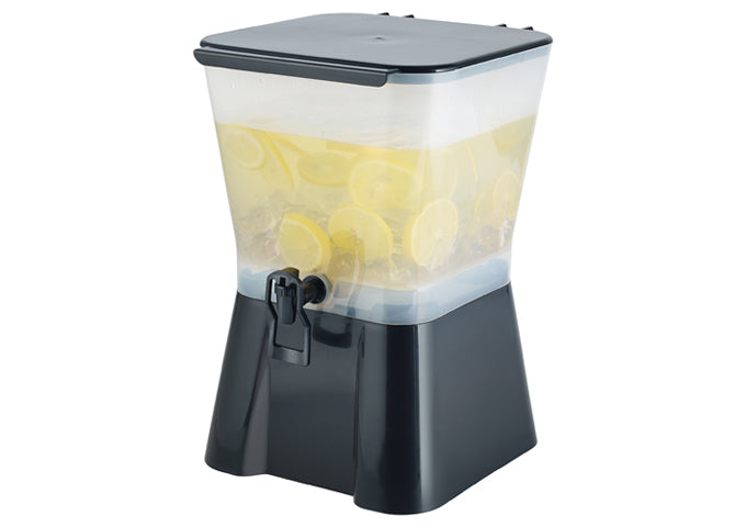 Winco PBD-3SK 3gal Plastic Square Beverage Dispenser - Restaurant Kitchen, Buffet Stations, Catering Services