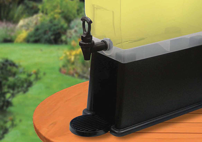 Winco PBD-3 3 Gal, Plastic, BPA-Free, NSF Slim Beverage Dispenser - Restaurant Kitchen, Buffet Stations, Catering Services