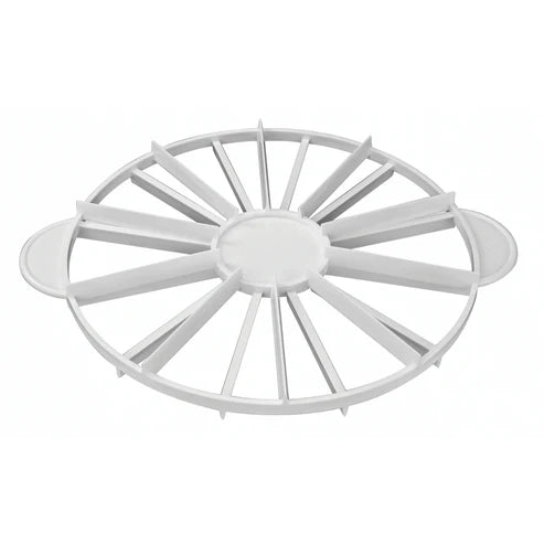 Winco PCM-1012/1416, 10-16 Slices, White Double-sided Cake Marker, EA