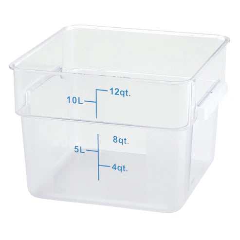 Winco PCSC-12C to 8C, Clear, 2-22qt Clear, PC, Square Storage Container
