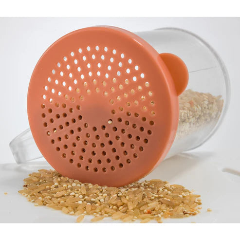 Winco PDG-10AC to 10Y, 10oz Diff Colors Dredge w/ Clear Snap-on Lid PC