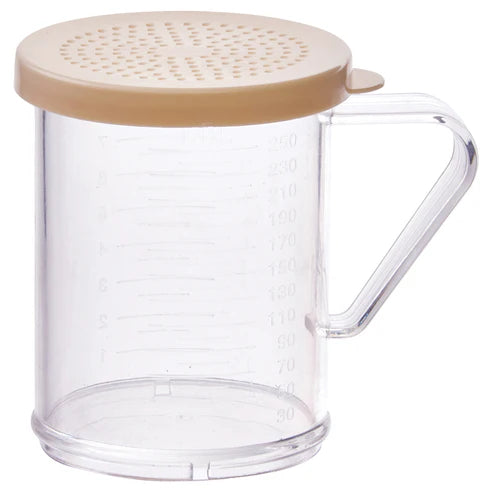 Winco PDG-10AC to 10Y, 10oz Diff Colors Dredge w/ Clear Snap-on Lid PC