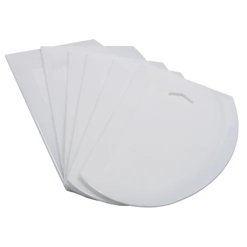 Winco PDS-7, 7-1/2" x 4-3/4", 6pcs/pk, Plastic, Dough Scrape