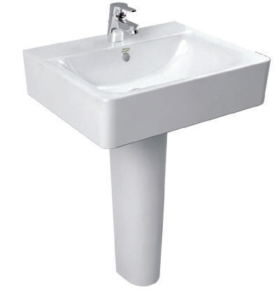 Cube pedestal for faucet