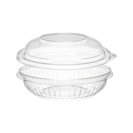Dart 12oz Clear PET Plastic Round Disposable Bowl with Dome Lid
